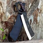5160 steel Best Jungle knife machete with leather cover